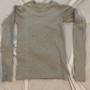 Lululemon grey cable knit long sleeve